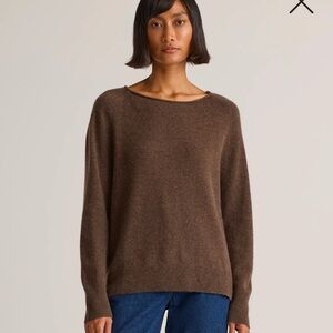 Quince Cashmere Boatneck sweater